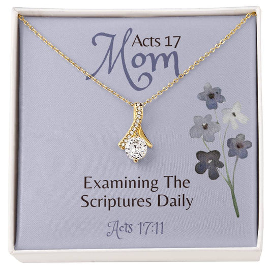 Charm Necklace with Scripture Card for the Acts 17 Mom