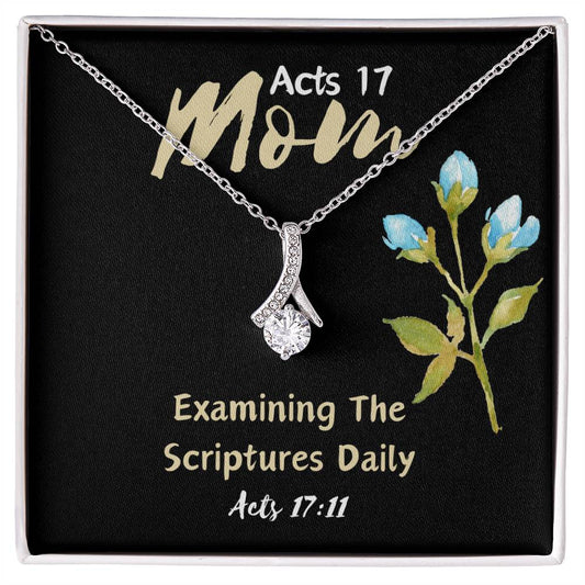 Charm Necklace with Scripture Card for the Acts 17 Mom